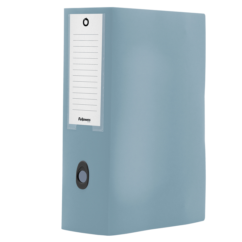 Scatola progetto plus HOLOS dorso 10cm in PP azzurro 25x35x10cm Fellowes