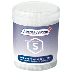 100 Bastoncini cotonati in barattolo Silver Asset Farmacotone (delist)