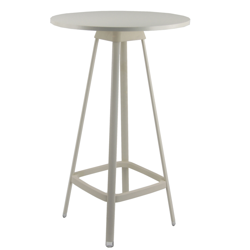Tavolo bar alto Tapas TAVTA rotondo avorio
