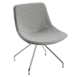 Poltroncina visitatore Tosca TO4CV grigio chiaro senza braccioli