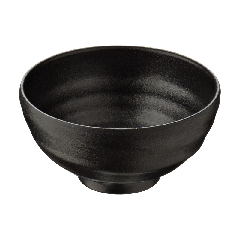 Ciotola nera in melamina D11,4x5,8cm Leone