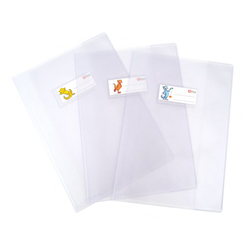 Copriquaderno Superseta PVC goffrato neutro A5 c/alette e portanome Ri.Plast