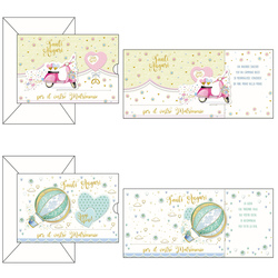 Biglietto Matrimonio 4 soggetti ass. Kartos