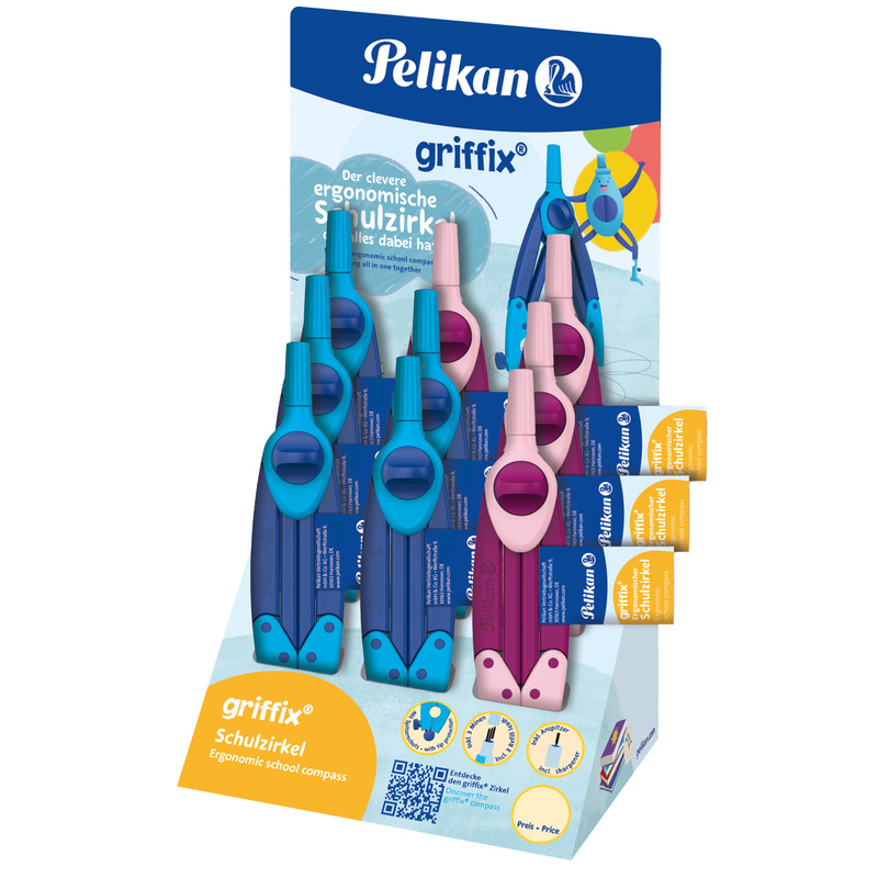 Expo 9pz compasso Griffix colori assortiti Pelikan