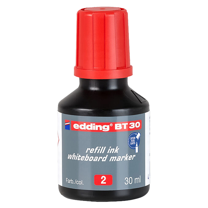 Ricarica inchiostro marcatore lavagna E-28 30ml rosso E-BT30 Edding