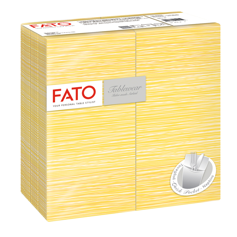 40 tovaglioli portaposate 40x40cm Linea tablewear Millerighe Mimosa Fato