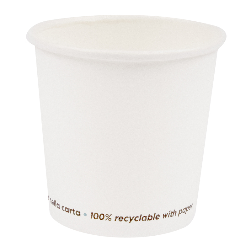 50 Bicchieri in carta 200ml bianco Signor Bio