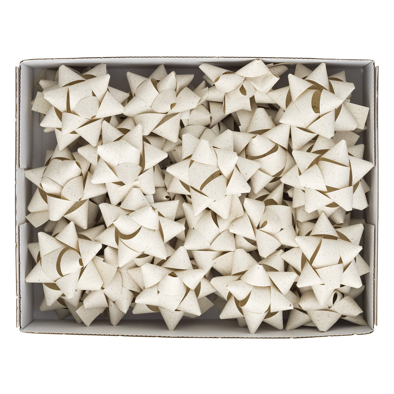 36 stelle nastro carta erba 20mmxD9cm avorio Brizzolari