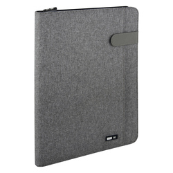 Portablocco Flap tessuto tecnico f.to A4 grigio City Time
