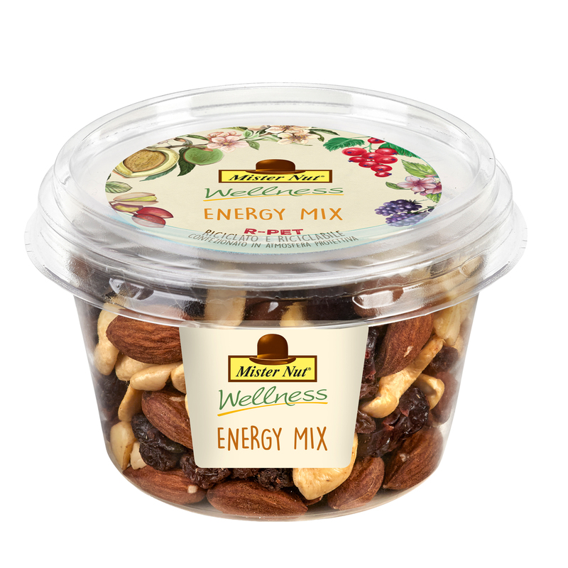 Mix frutta secca e disidratata Energy mix bicchiere 125g Mister Nut