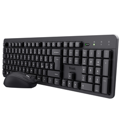 Set tastiera +Mouse Wireless ultrasilenzioso TKM-360-Trust