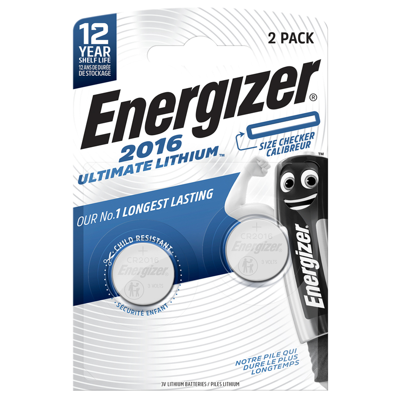 Blister 2 pile CR2016 Ultimate Lithium - Energizer Specialistiche