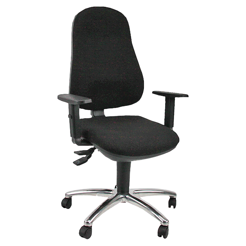 Seduta operativa Ariel c/ braccioli regolabili nero Unisit