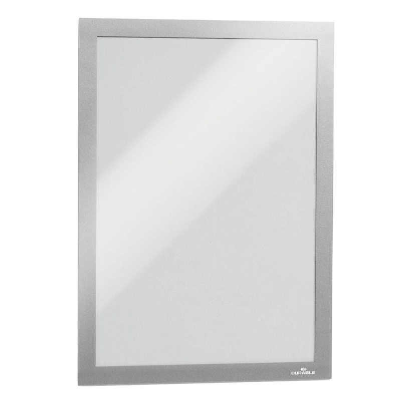 Conf.10 Cornici adesive DuraframeR A4 21x29,7cm argento Durable