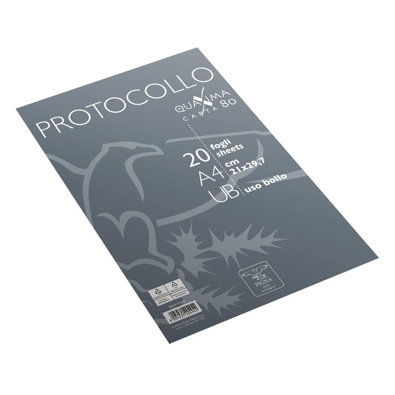 Fogli protocollo A4 Uso Bollo 20fg 80gr Pigna