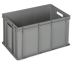 Cassa industriale Europa 60x40x32cm 64L grigio Mobil Plastic