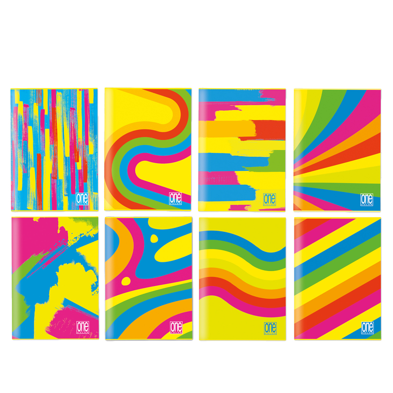 Maxiquaderno A4 80gr One Color 5mm c/margine 20fg+1 Fantafluo Blasetti