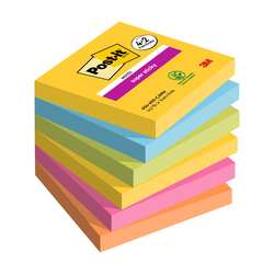 Valuepack 4+2 Post-itR Super Sticky Carnival, 76x76 mm, 90fogl/blocco