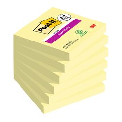 Value pack 4+2 Post-itR Super Sticky, Giallo Canary, 76x76 mm 90 fogl/blocco