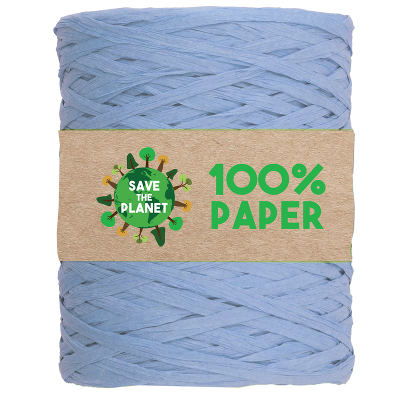 Rafia in carta 100mt colore azzurro 06 Brizzolari