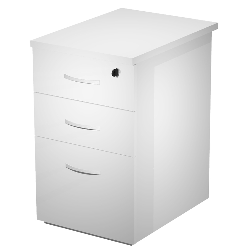 Cassettiera alta 3cass. 44x60xH73cm Bianco - AgorA' Compact