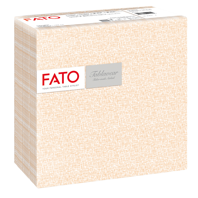 50 tovaglioli 40x40cm Linea Canvas zucca Airlaid Fato