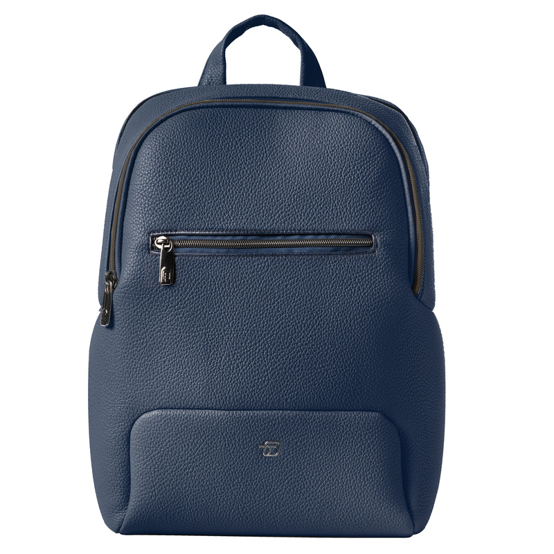 Zaino piccolo Gate Trended ecopelle dim. 30x38x13cm blu InTempo