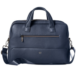 Borsa c/manici Gate Trended ecopelle dim. 41x30x15cm blu InTempo