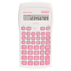 Calcolatrice scientifica OS 134/10 BeColor bianco con tasti rosa Osama