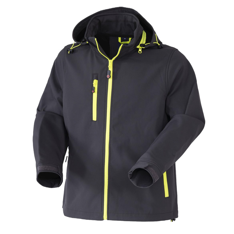 Giubbotto Softshell R Boost tg 2XL antracite/giallo fluo Rossini