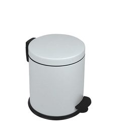 Pattumiera a pedale New Bin Basic 5L bianco