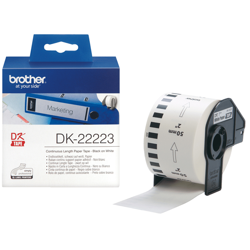 NASTRO ADES IN CARTA NERO/BIANCO 50MM - 30.48 METRI LUNGHEZZA
