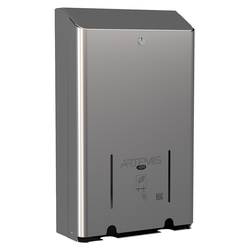 Dispenser per assorbenti Artemis 2 colonne acciaio inox lucido Mar Plast