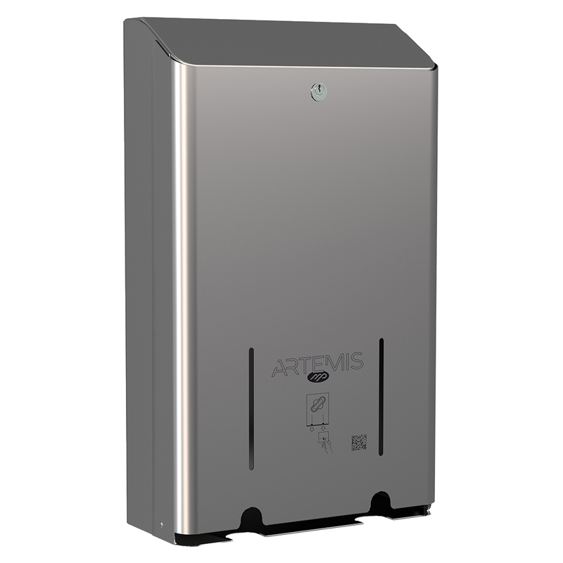 Dispenser per assorbenti Artemis 2 colonne acciaio inox lucido Mar Plast