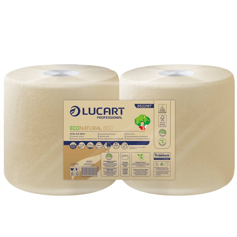 Bobina asciugatutto a spirale 800strappi/213m EcoNatural Lucart