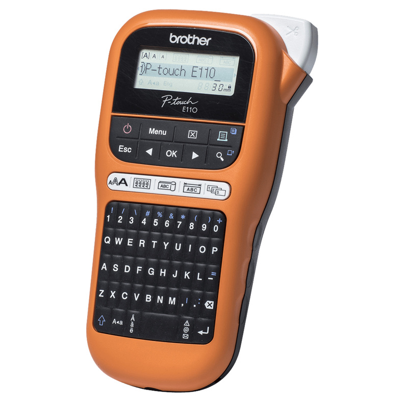 Brother Etichettatrice palmare PTE110 per settore elettrico