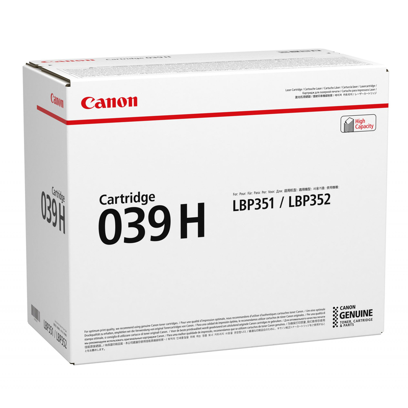 TONER NERO 039H ALTA CAPACITA LBP352x e LBP351