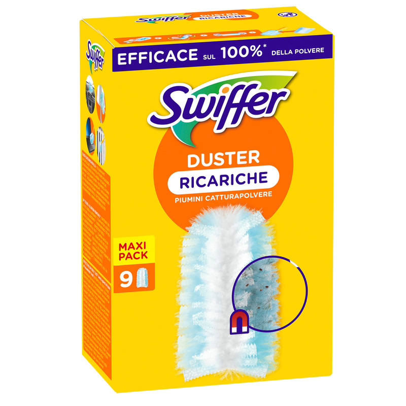 Swiffer Duster - SCATOLA 9 PIUMINI RICARICA USAGETTA