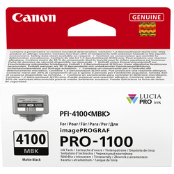 Canon Cartuccia INK PFI-4100 Nero Matte