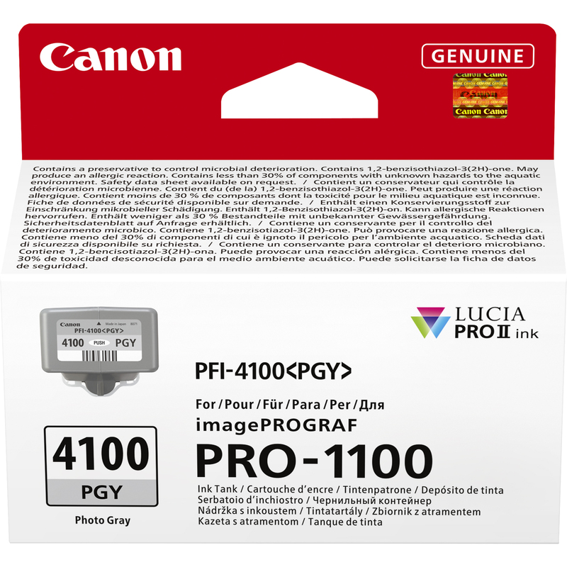 Canon Cartuccia INK PFI-4100 Grigio Photo