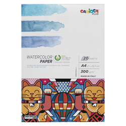 Album acquerello 20 fogli carta 300gr f.to A4 Carioca Plus