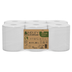 Asciugamano  Centrefeed Simplify in rotolo 450 strappi Centrefeed L90m x D18,5cm