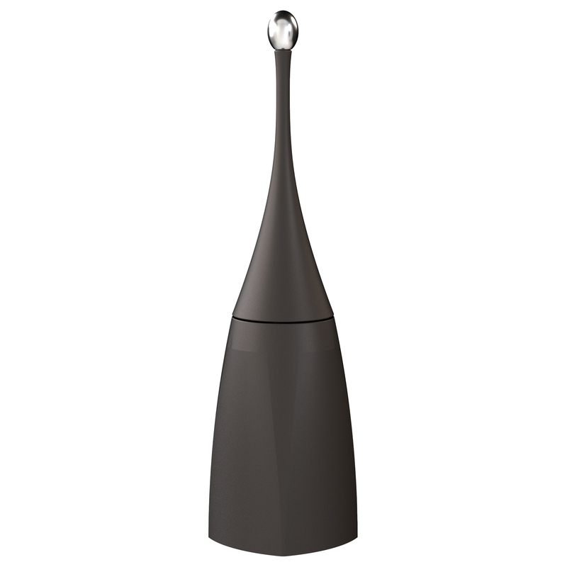 Portascopino da terra EColored 12 x 12 x 48cm vesuvian black Mar Plast