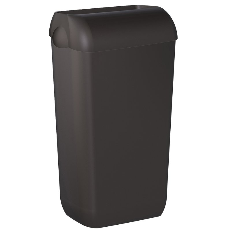Cestino gettacarte EColored con coperchio 33,5x22,5x54,5cm vesuvian black Mar Pl