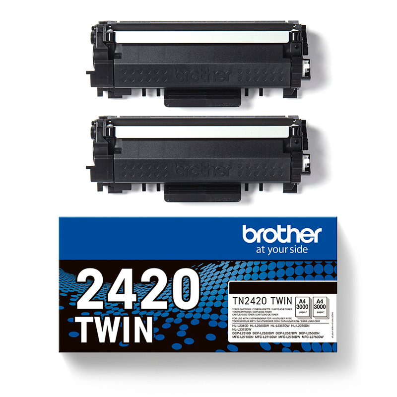 Bundle di 2 toner nero TN-2420 da 3.000 pagine