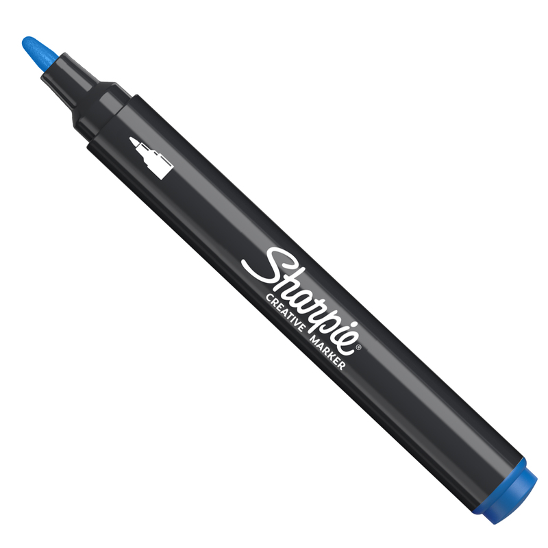 Marcatore acrilico Creative Marker punta tonda blu Sharpie