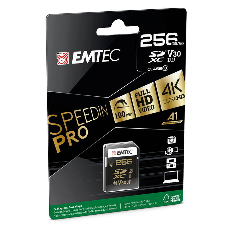 Emtec SD 256GB USH-I U3 SpeedIN