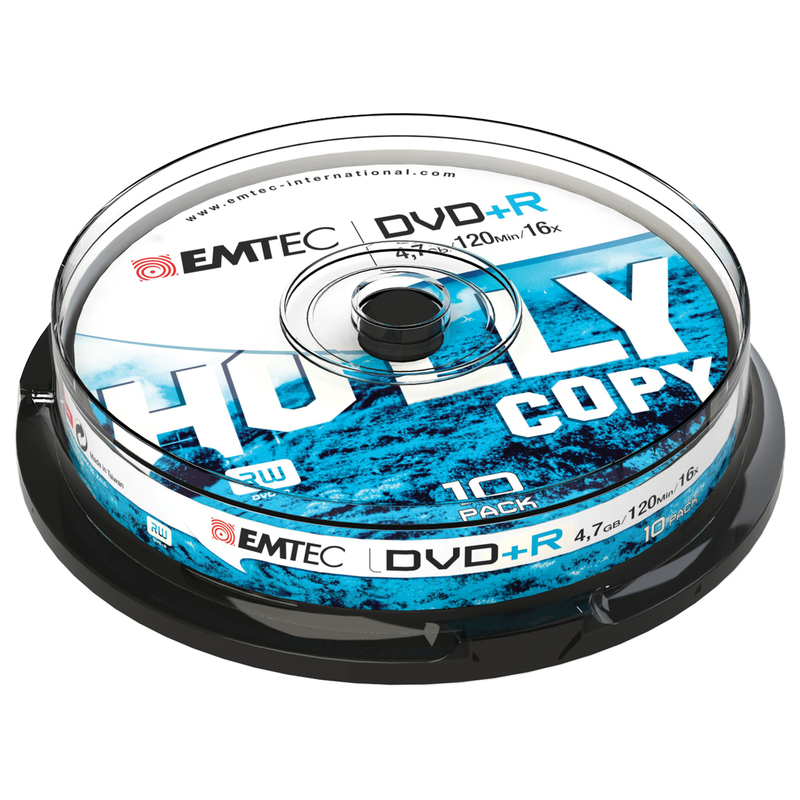 DVD+R EMTEC4,7GB 16X SPINDLE (kit 10pz)
