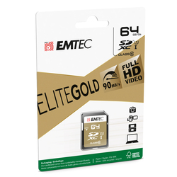 SDXC EMTEC 64GB CLASS 10 GOLD +
