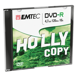 DVD-R EMTEC 4,7GB 16X SLIM CASE (kit 10pz)